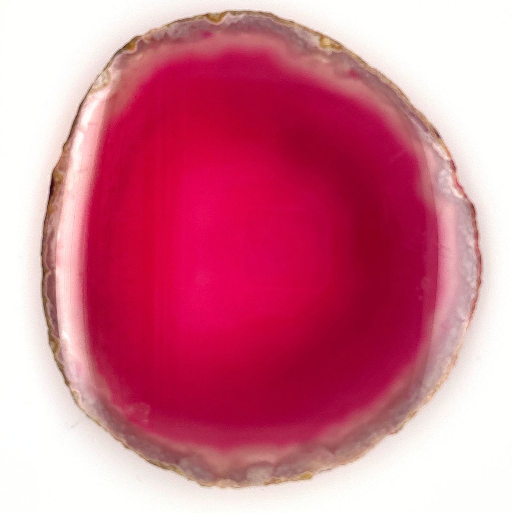 Pink Dyed Agate Slice