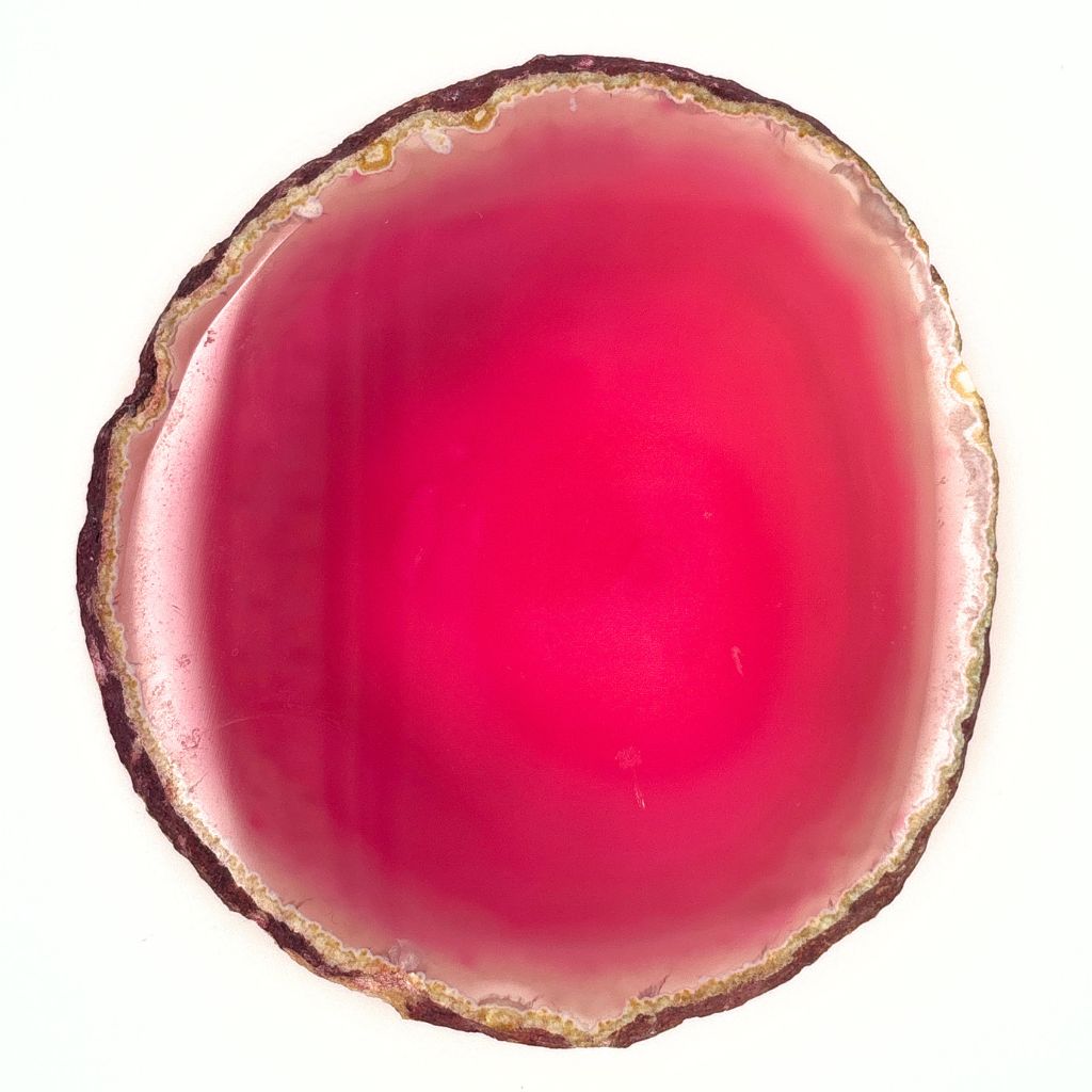 Pink Dyed Agate Slice