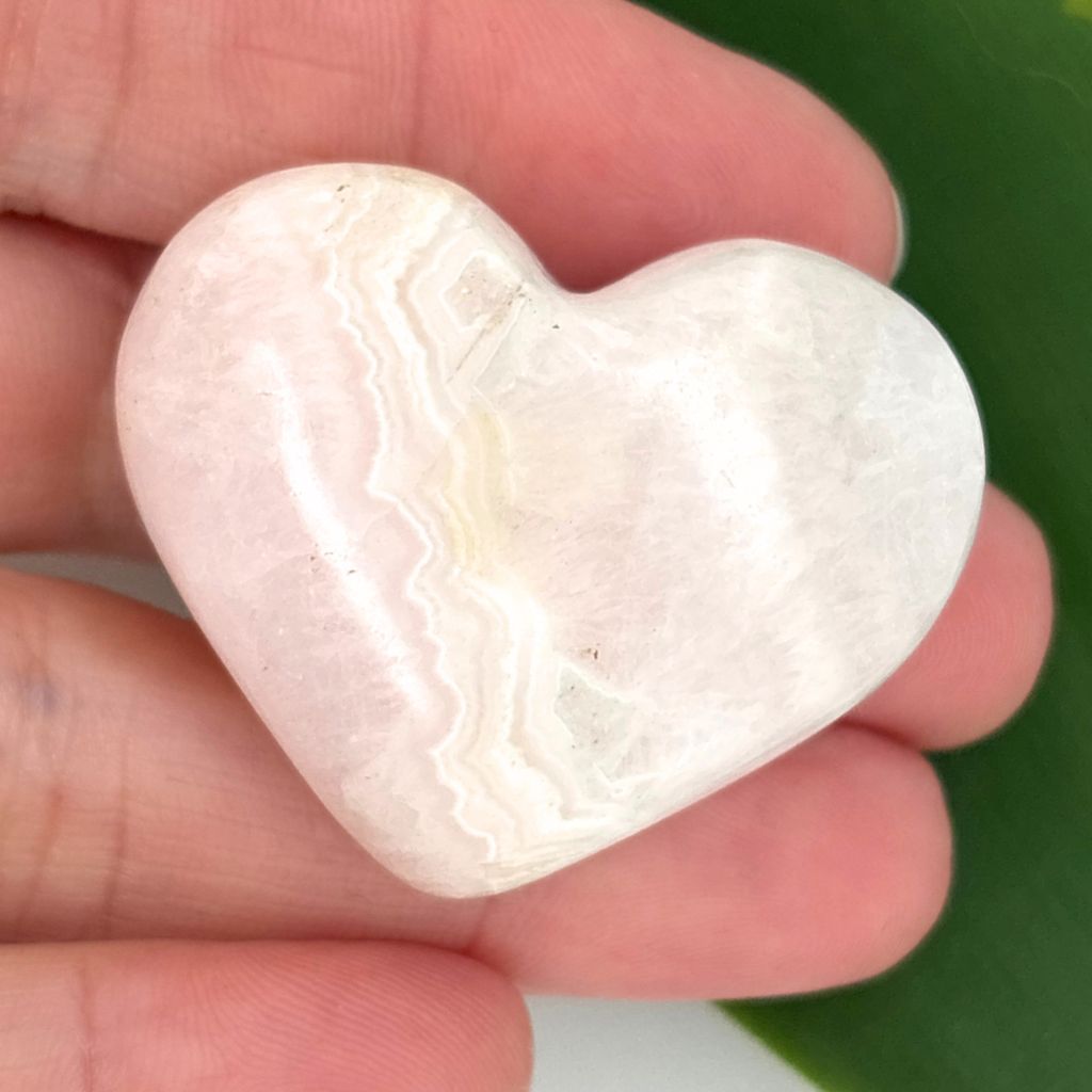 Pink Mangano Calcite Crystal Heart | Earth Inspired Gifts
