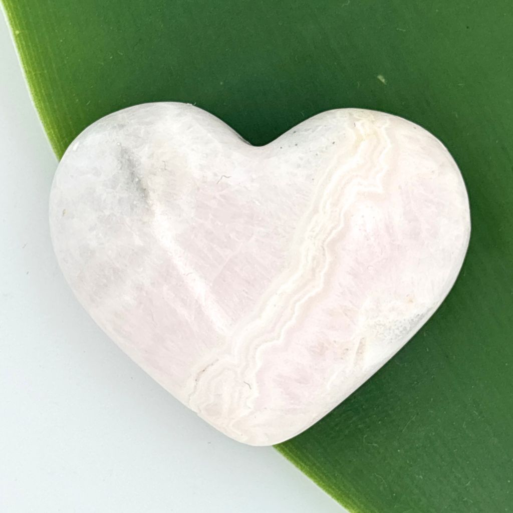 Pink Mangano Calcite Crystal Heart | Earth Inspired Gifts
