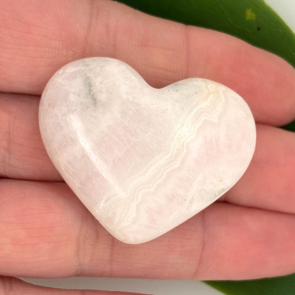 Pink Mangano Calcite Crystal Heart | Earth Inspired Gifts