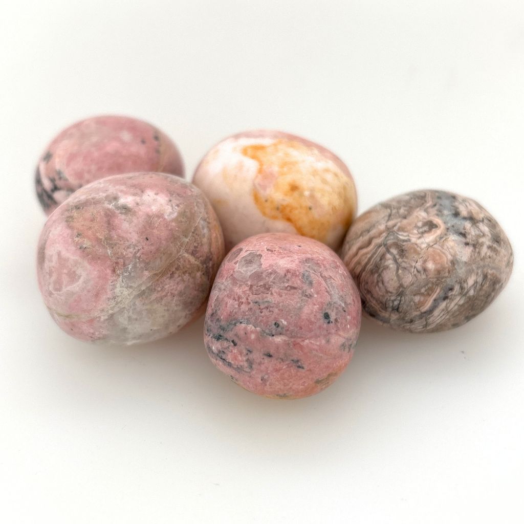 pink opal tumble stones