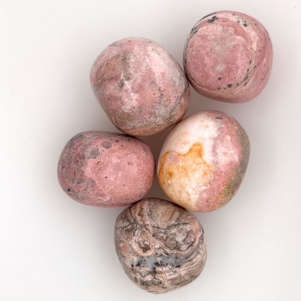 pink opal tumble stones