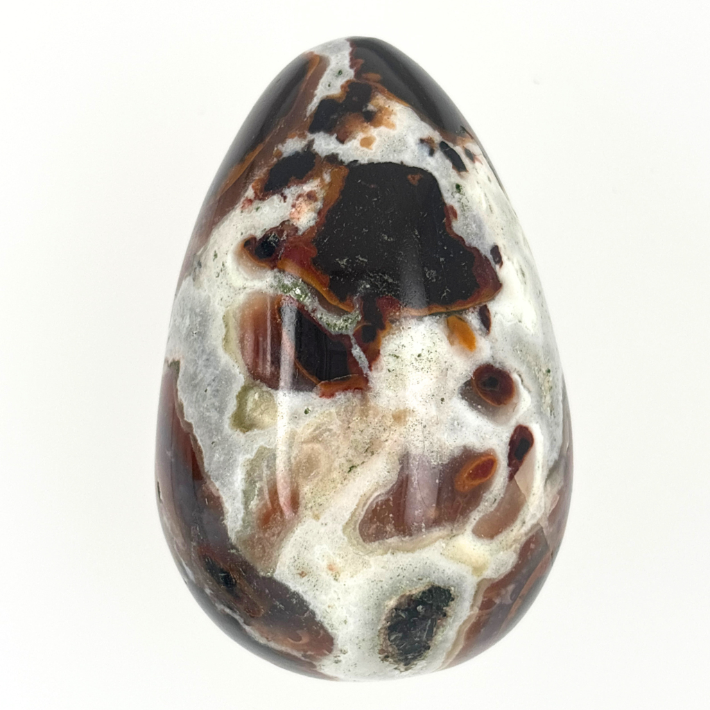 Polychrome jasper egg grounding crystal Australia
