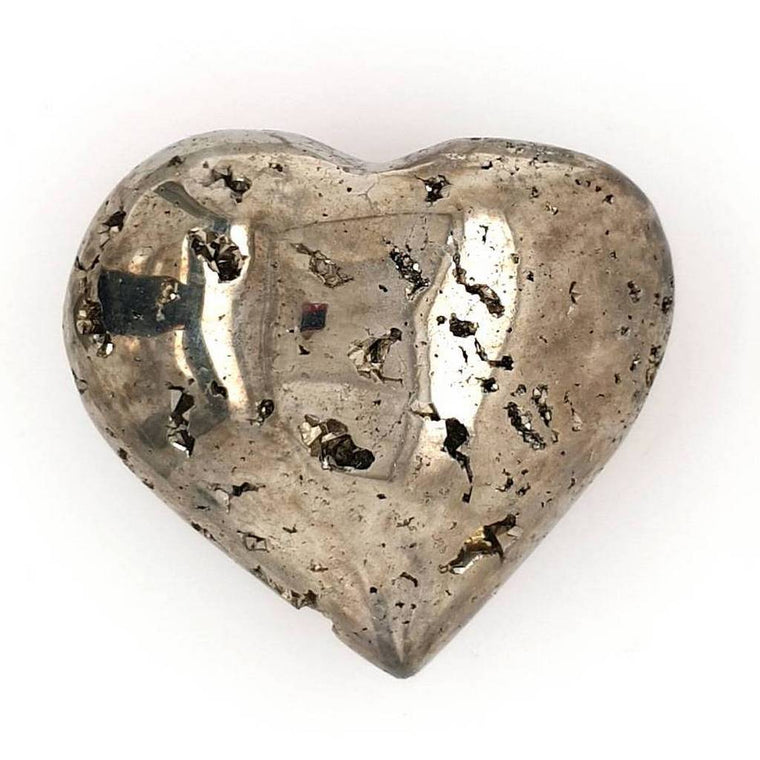 pyrite crystal cluster heart