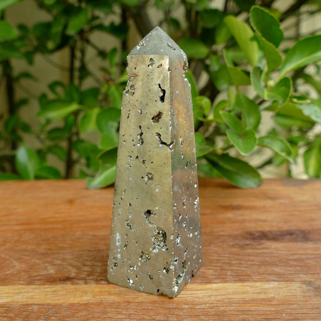 pyrite crystal obelisk