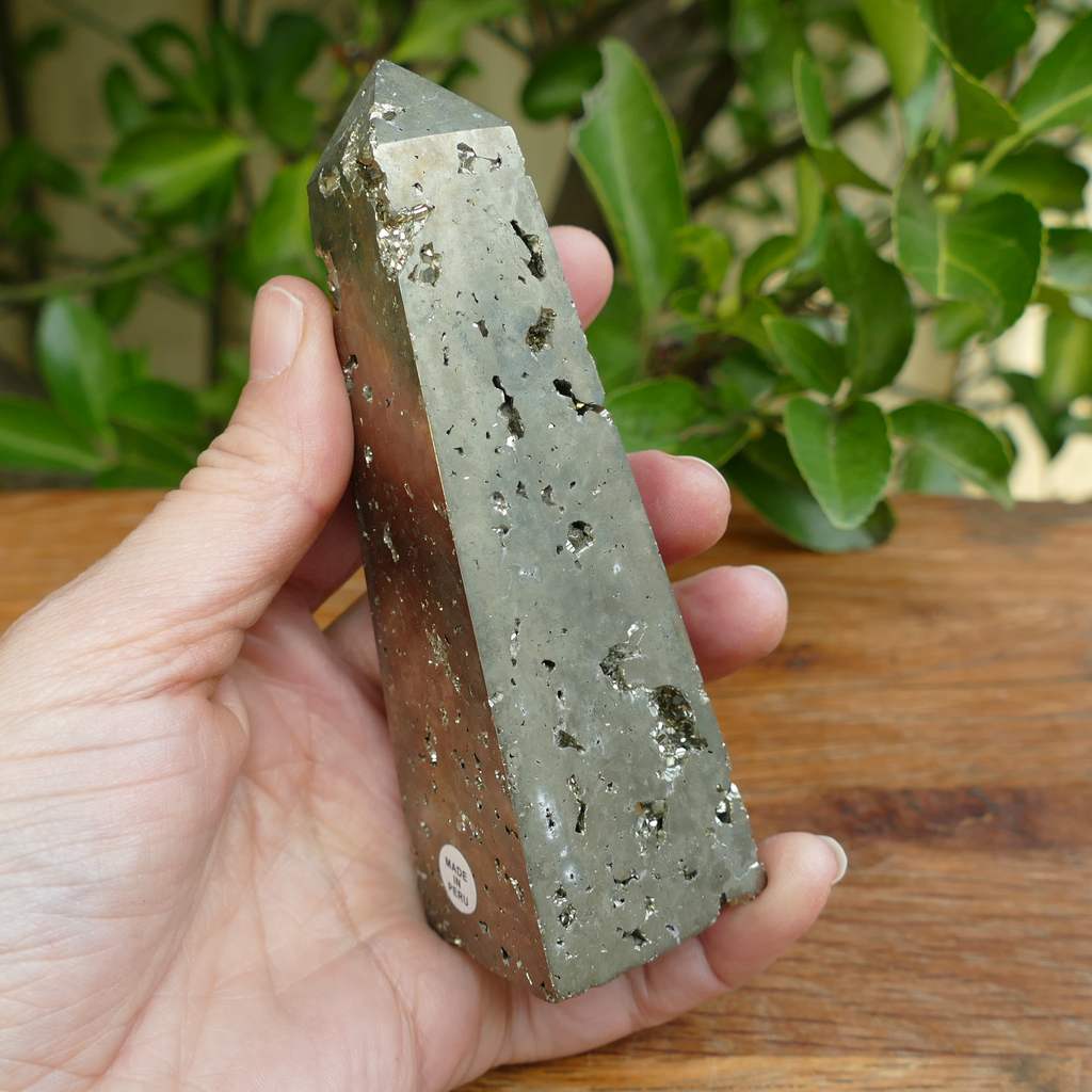pyrite crystal obelisk