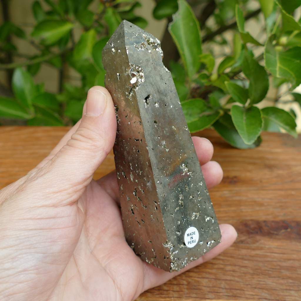 pyrite crystal obelisk