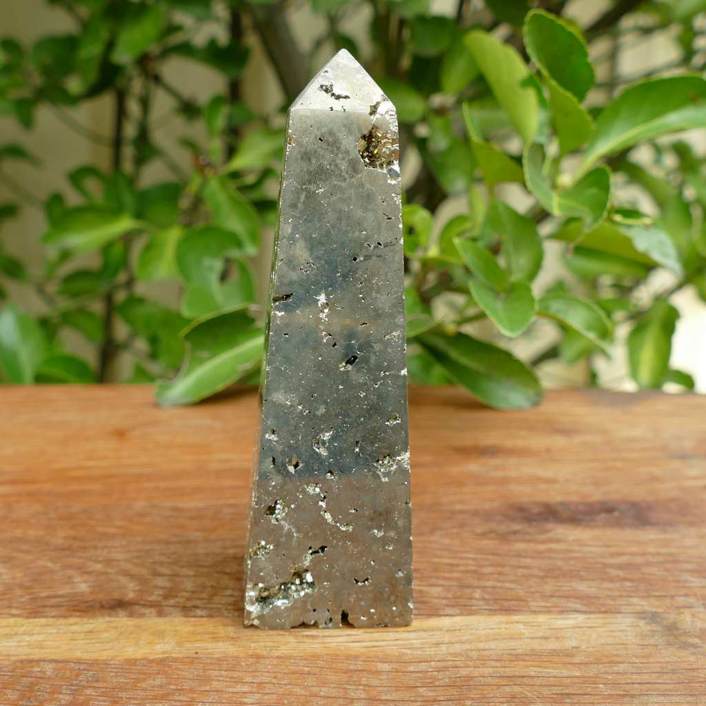 pyrite crystal obelisk