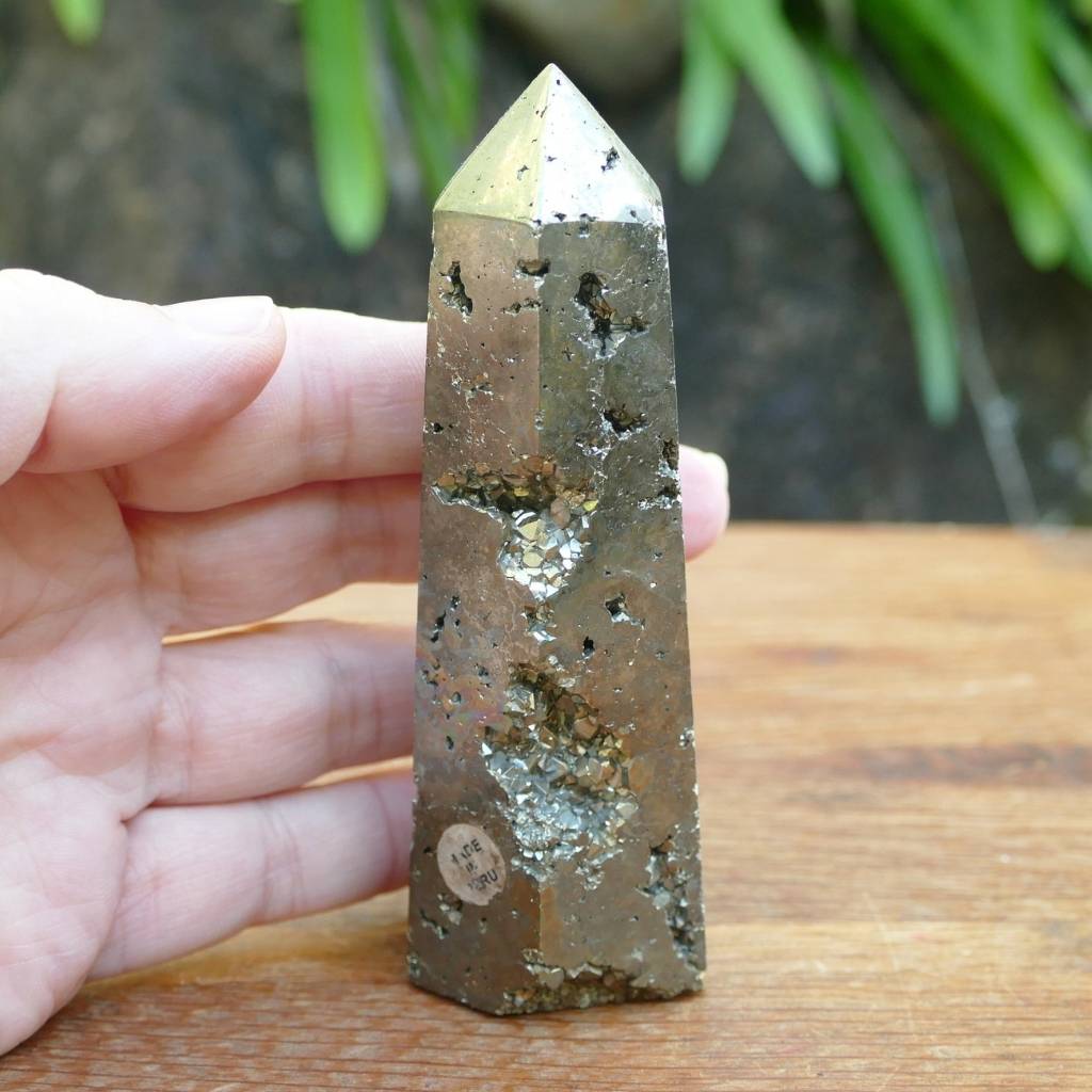 Pyrite Crystal Cluster Obelisk | Pyrite Fools Gold