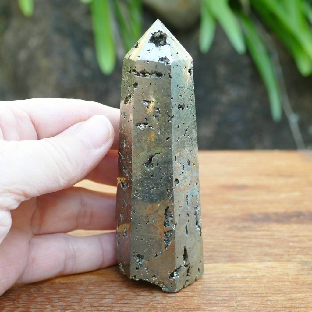 Pyrite Crystal Cluster Obelisk | Pyrite Fools Gold