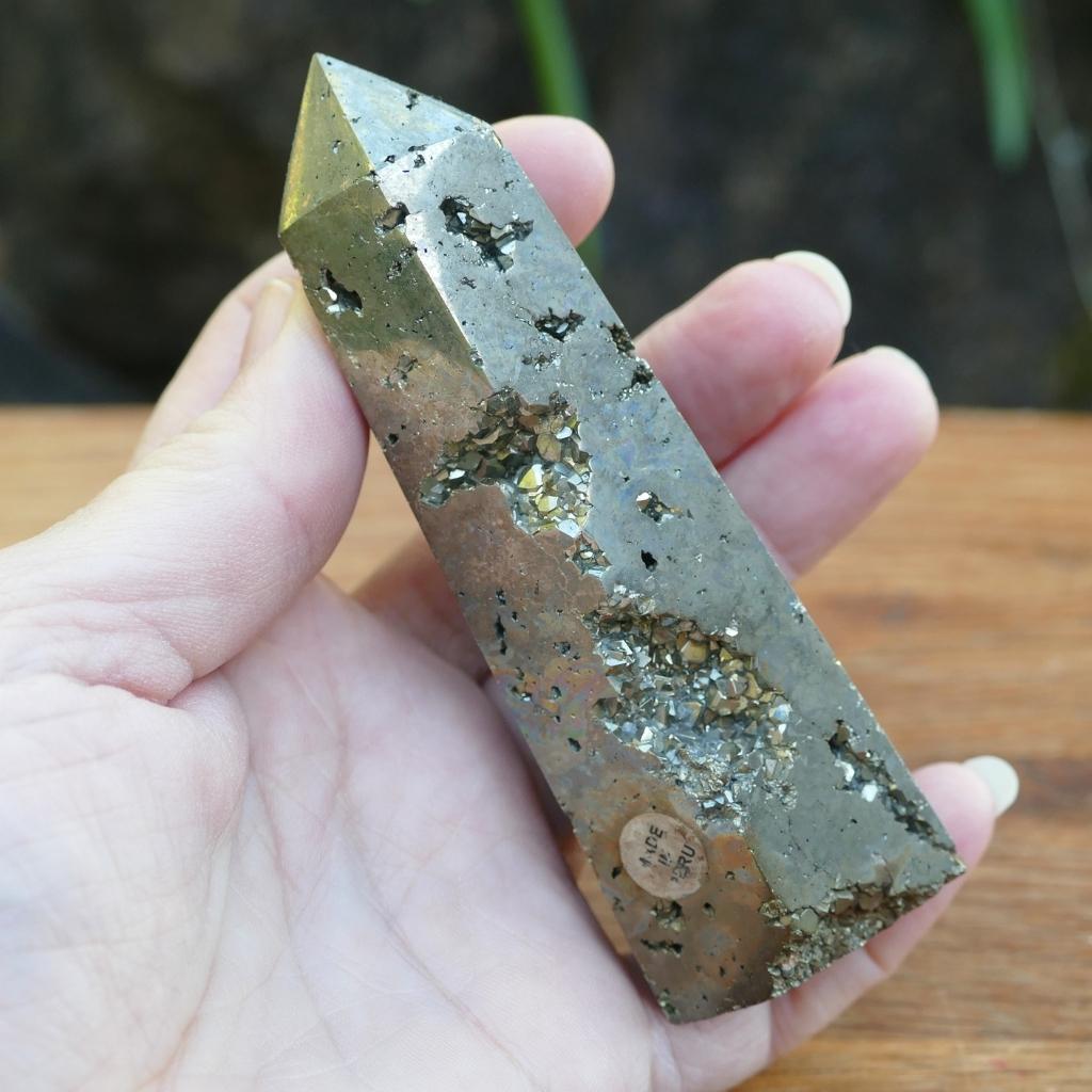 Pyrite Crystal Cluster Obelisk | Pyrite Fools Gold