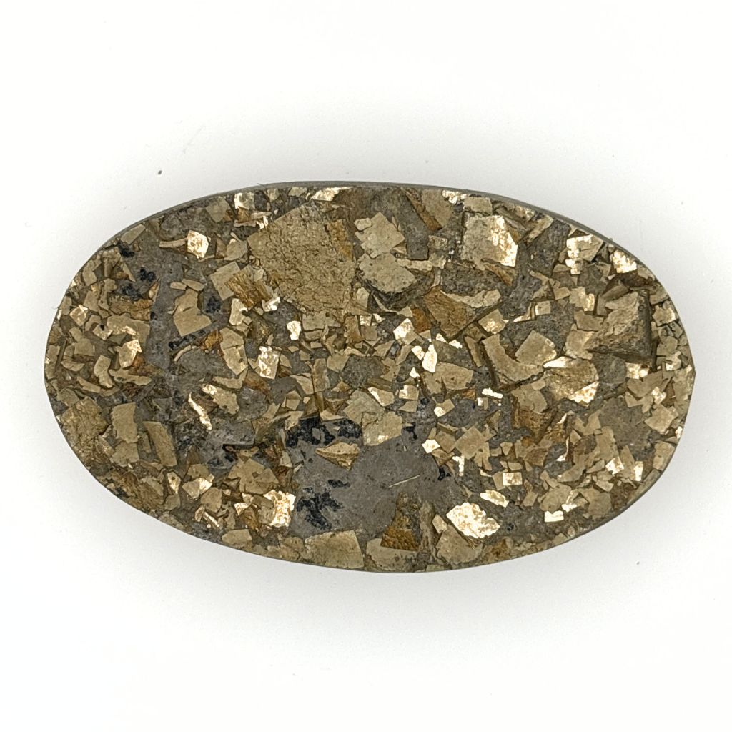 Pyrite Double-Sided Cluster Palm Stone
