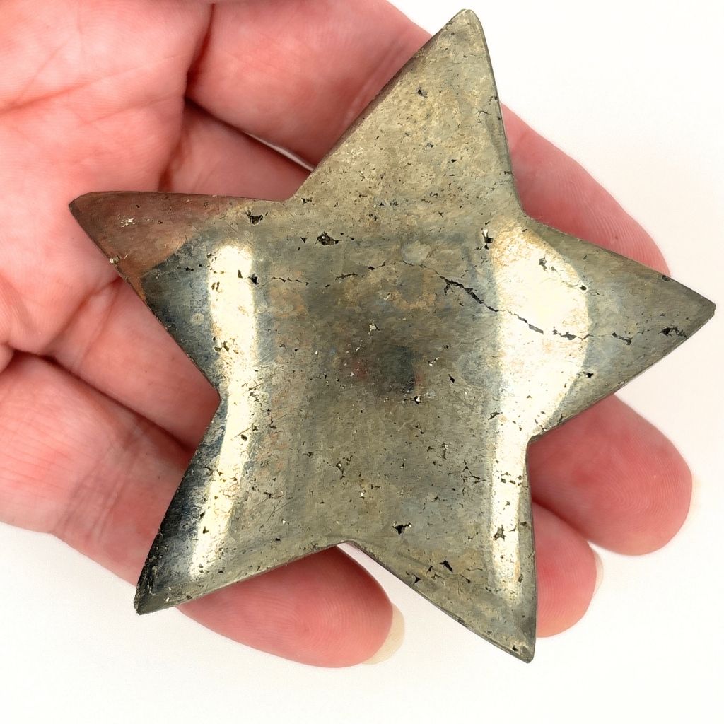 Pyrite Star Crystal Australia | Polished Pyrite Stone