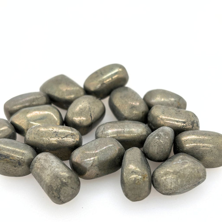 pyrite tumble stones