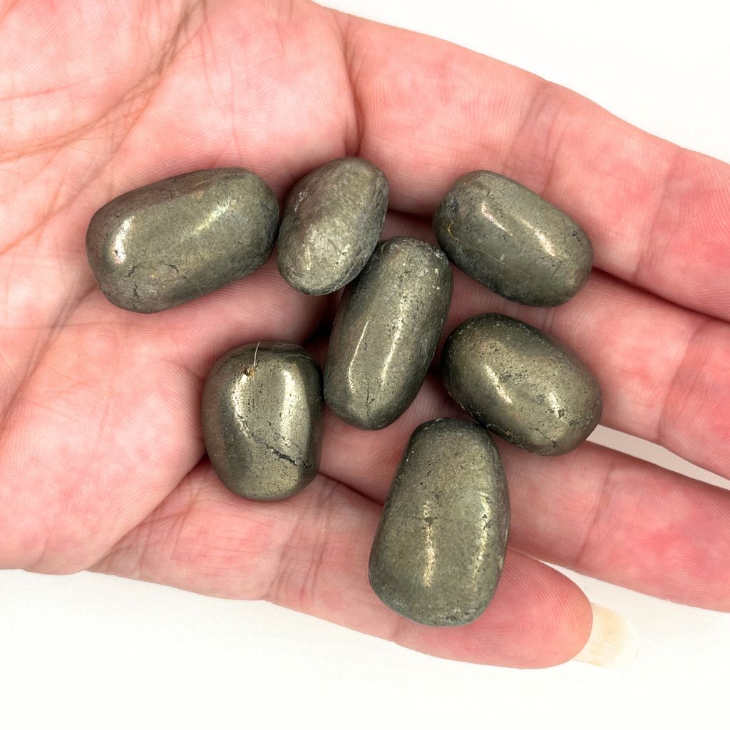 pyrite tumble stones