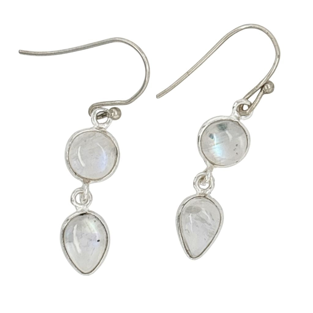 Elegant Rainbow Moonstone Earrings - Ethereal Beauty Classis Design
