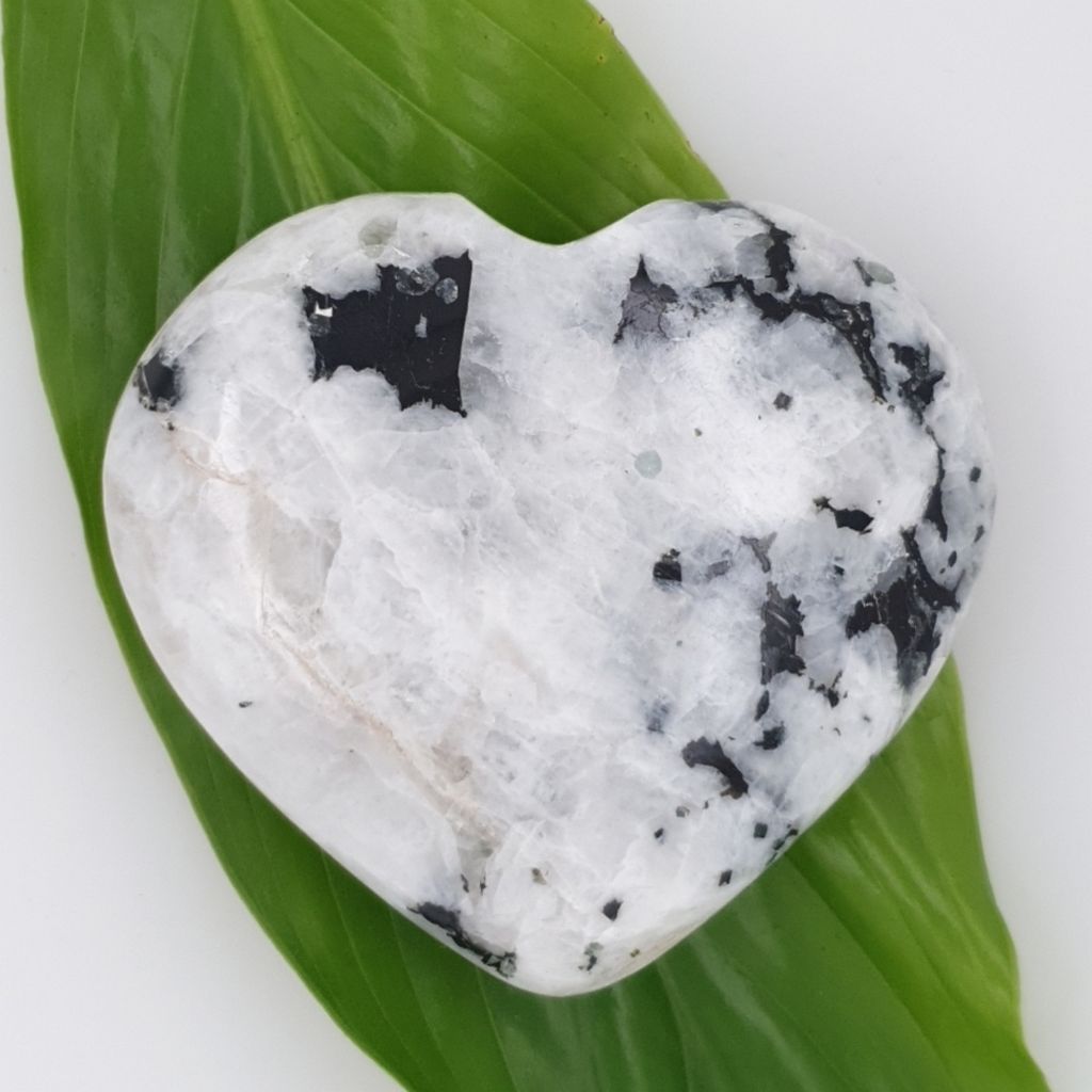 rainbow moonstone crystal heart