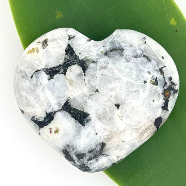 Rainbow Moonstone Crystal Heart