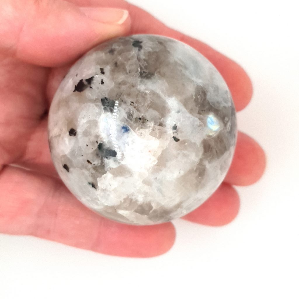 rainbow moonstone crystal sphere