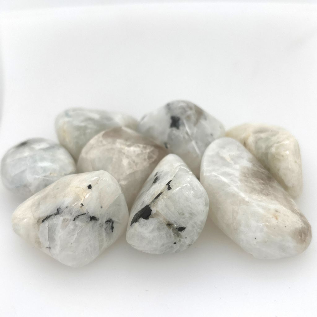 rainbow moonstone tumble stones