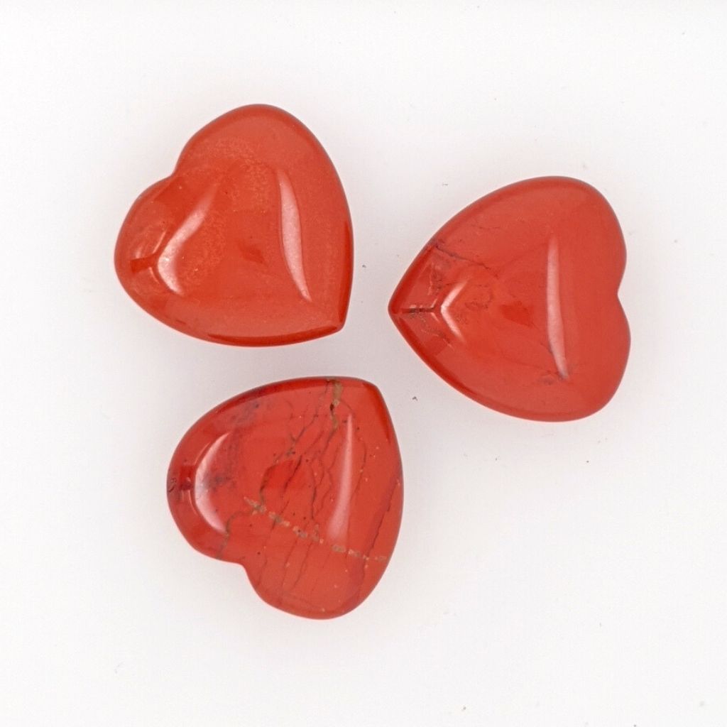 red Jasper hearts