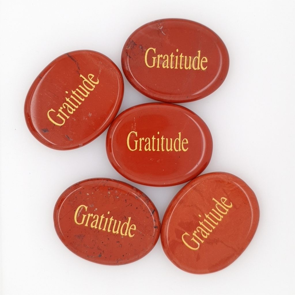 red jasper palm stone gratitude