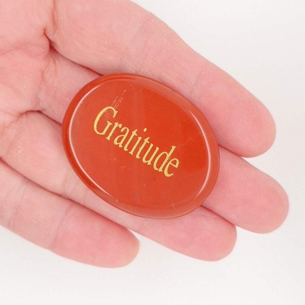 red jasper palm stone gratitude