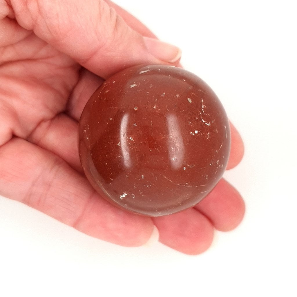 Red Jasper Crystal Sphere with Lovely Natural Earthy Tones