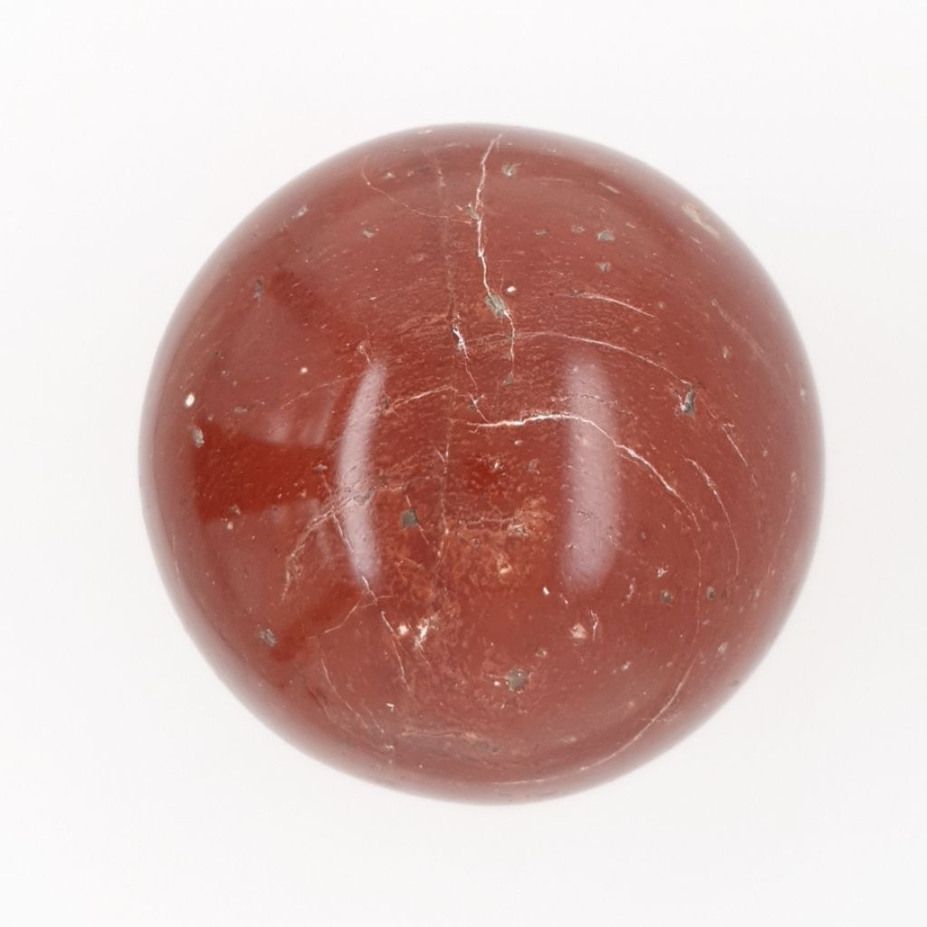 crystal sphere red jasper