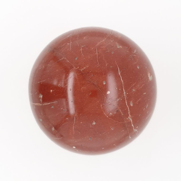 crystal sphere red jasper