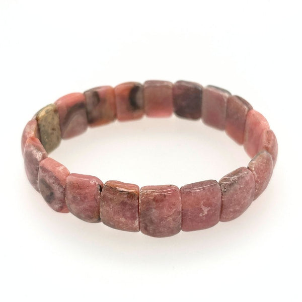 Rhodochrosite Bracelet – Natural Pink Crystal Stretch Bracelet