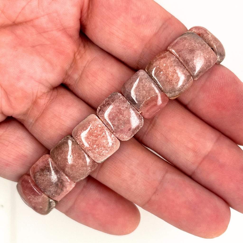 Rhodochrosite Bracelet Australia | Pink Crystal Bracelet for Love & Healing