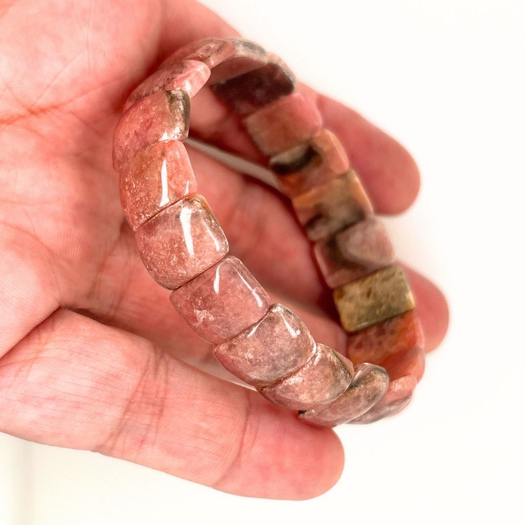 Rhodochrosite Bracelet Australia | Pink Crystal Bracelet for Love & Healing