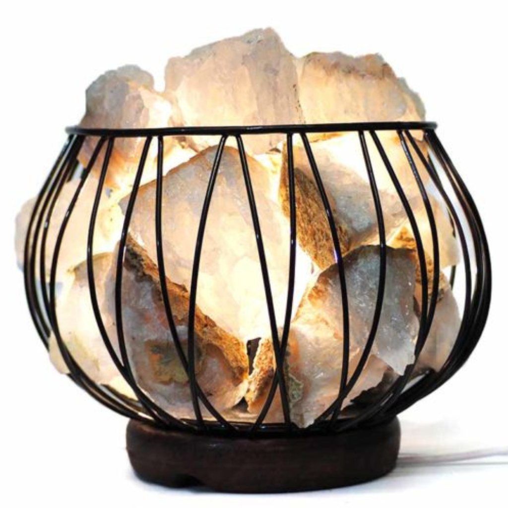 amore crystal lamp with agate stones