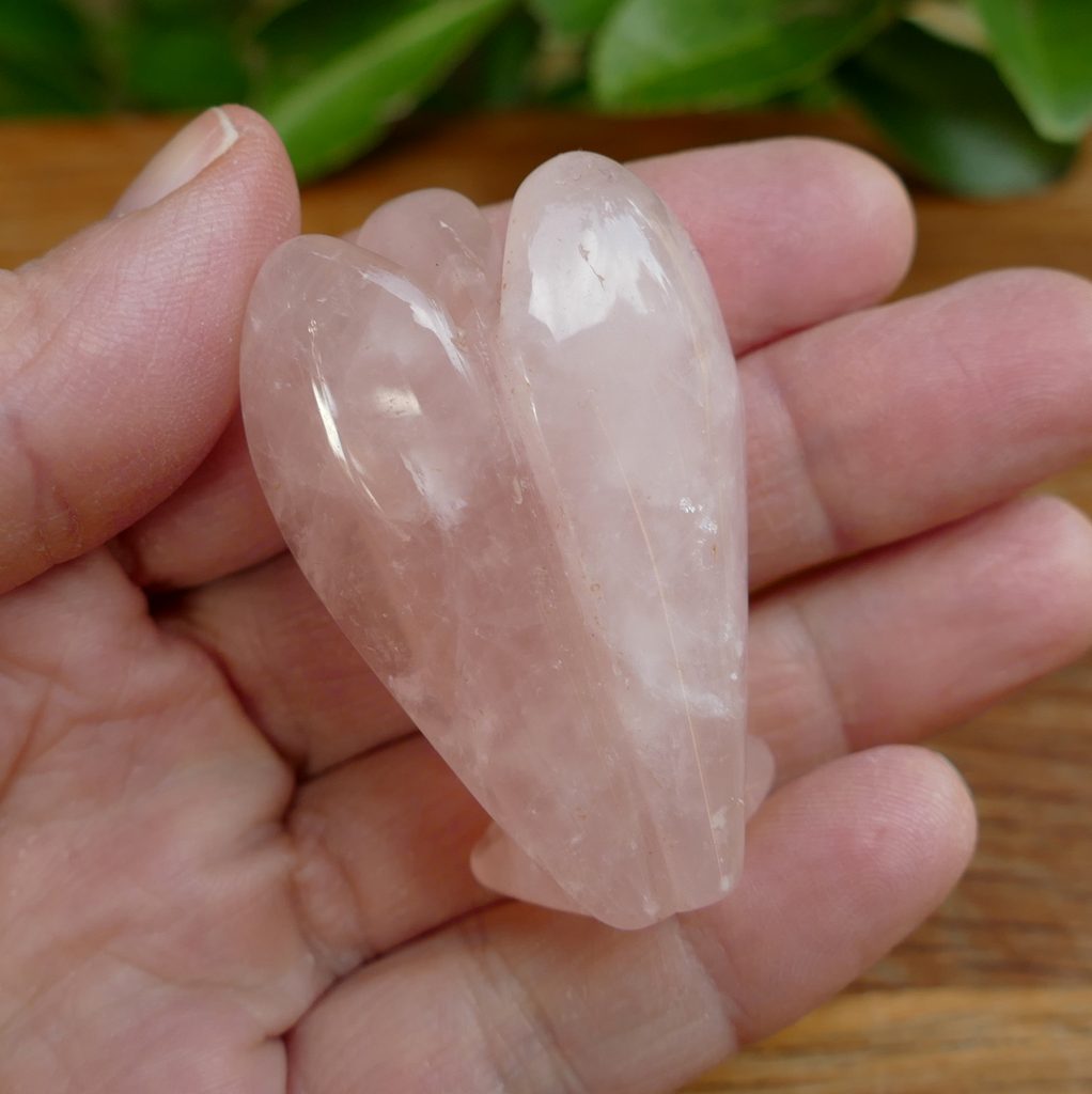 rose quartz crystal angel