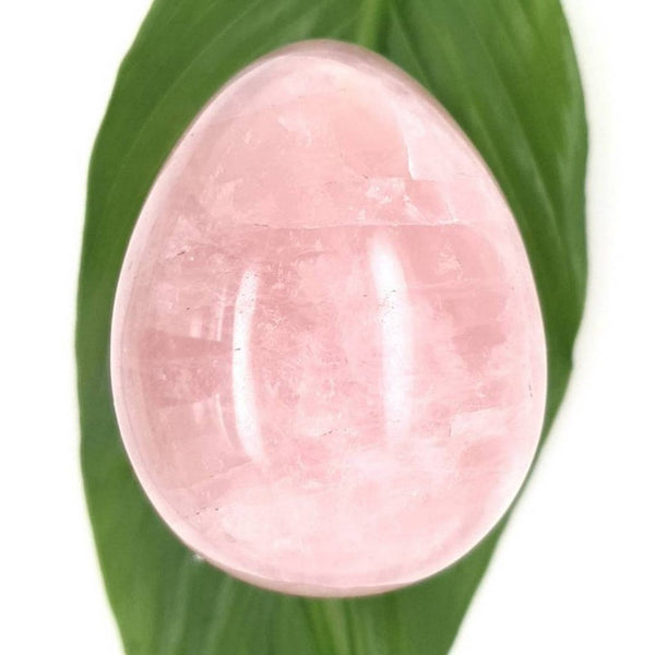 Crystal Egg with Rose Quartz