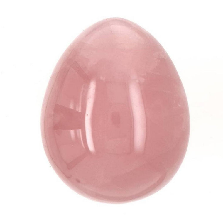 rose quartz crystal egg