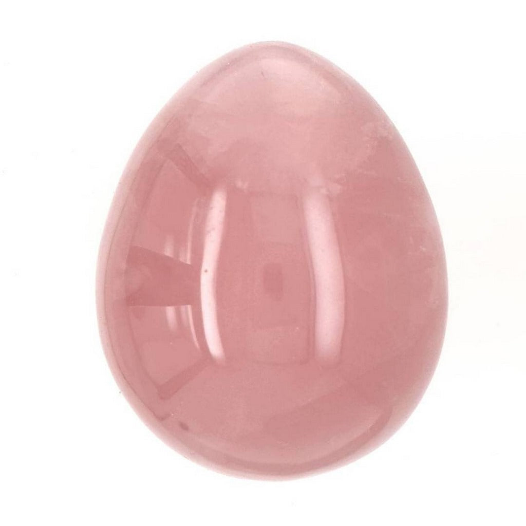 rose quartz crystal egg