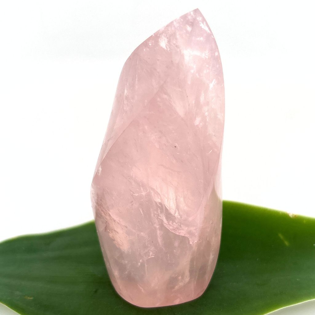 Rose Quartz Crystal Flame Beautifully Polished