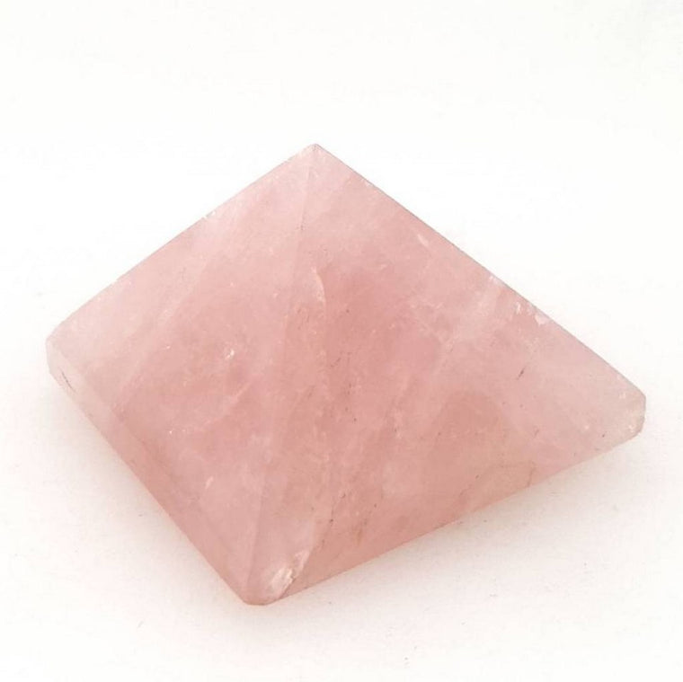 rose quartz crystal pyramid