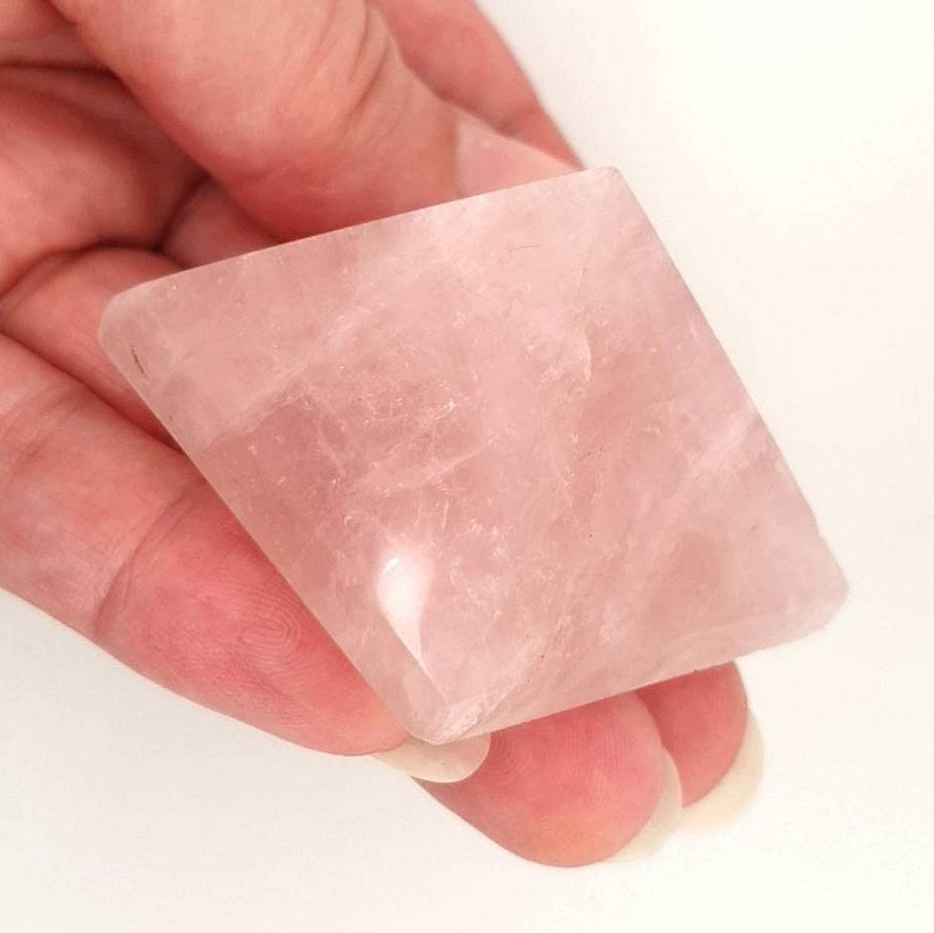 rose quartz crystal pyramid