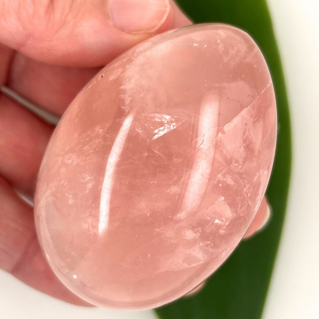 Crystal Egg with Rose Quartz Crystal