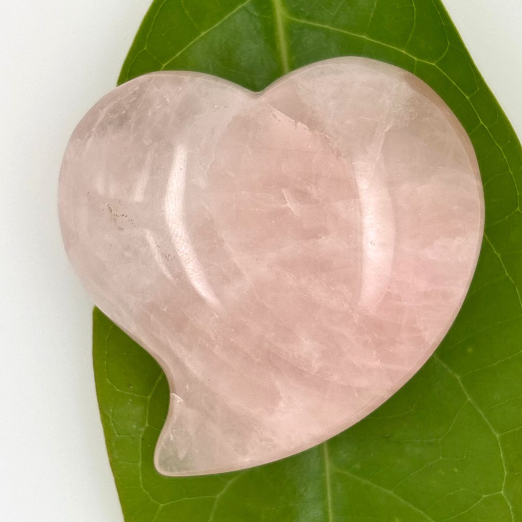 rose quartz heart