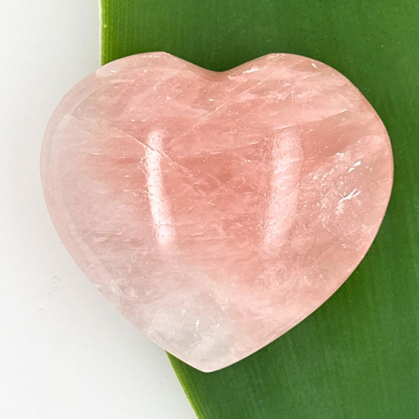 Rose Quartz Heart – Polished Crystal Heart