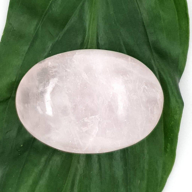 rose quartz palm stones