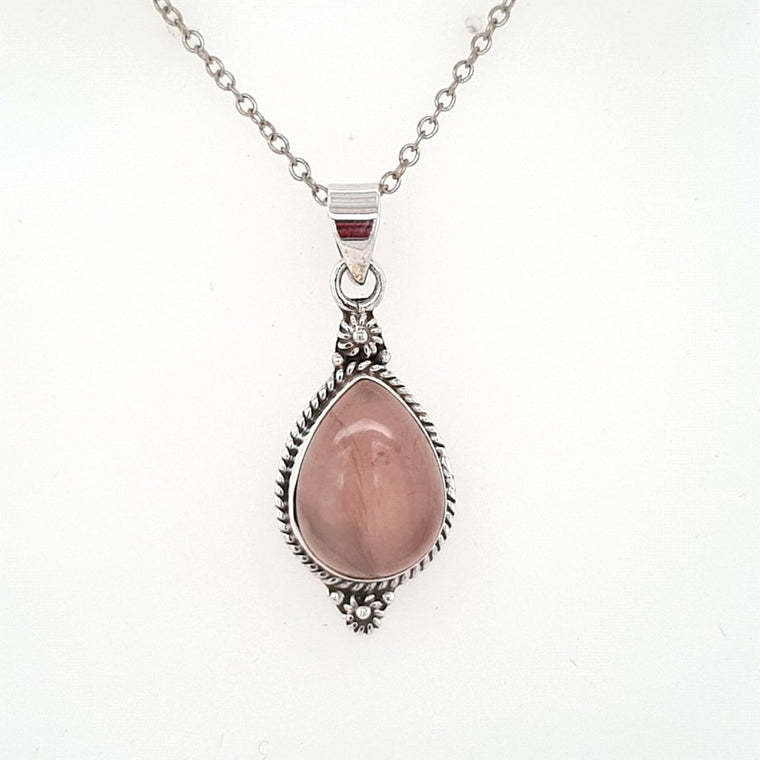 rose quartz pendant