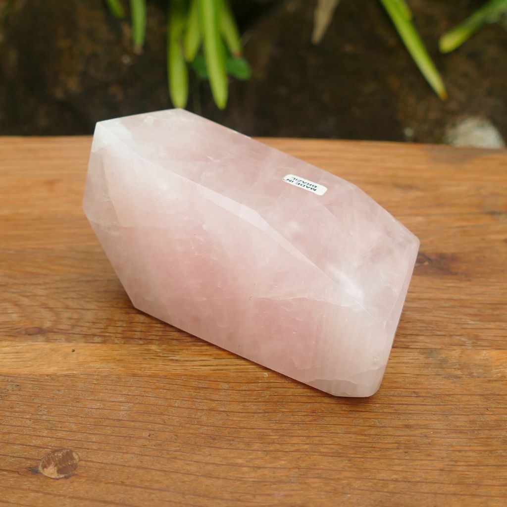 rose quartz polished free form