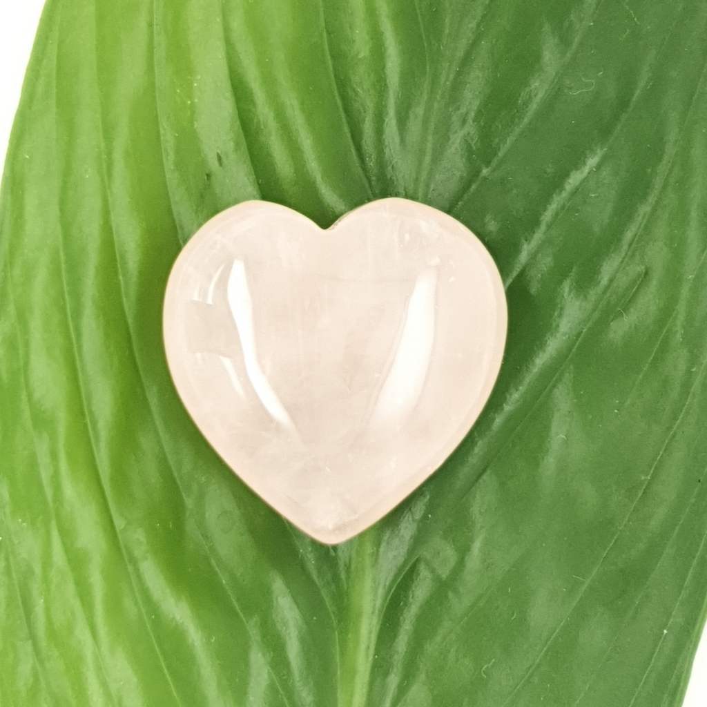 small rose quartz hearts