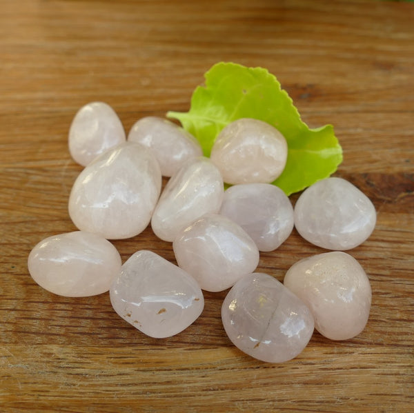 Rose Quartz Tumbled Crystals - 25mm Gemstones for Reiki, Spiritual Gifts, Crystal Healing